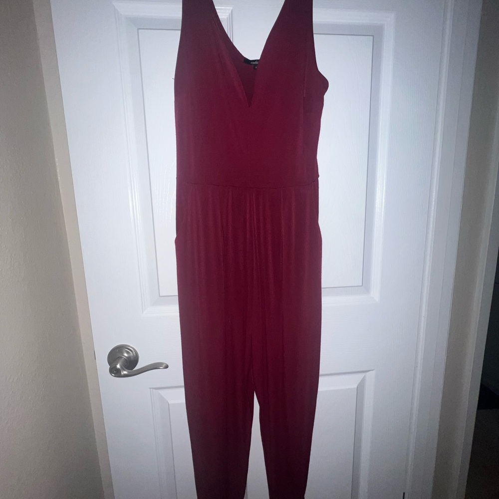 Ambiance Deep Red Jumpsuit